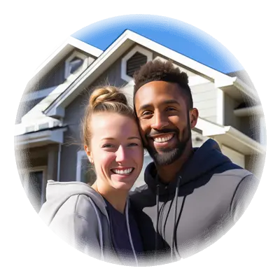 Family with New Home